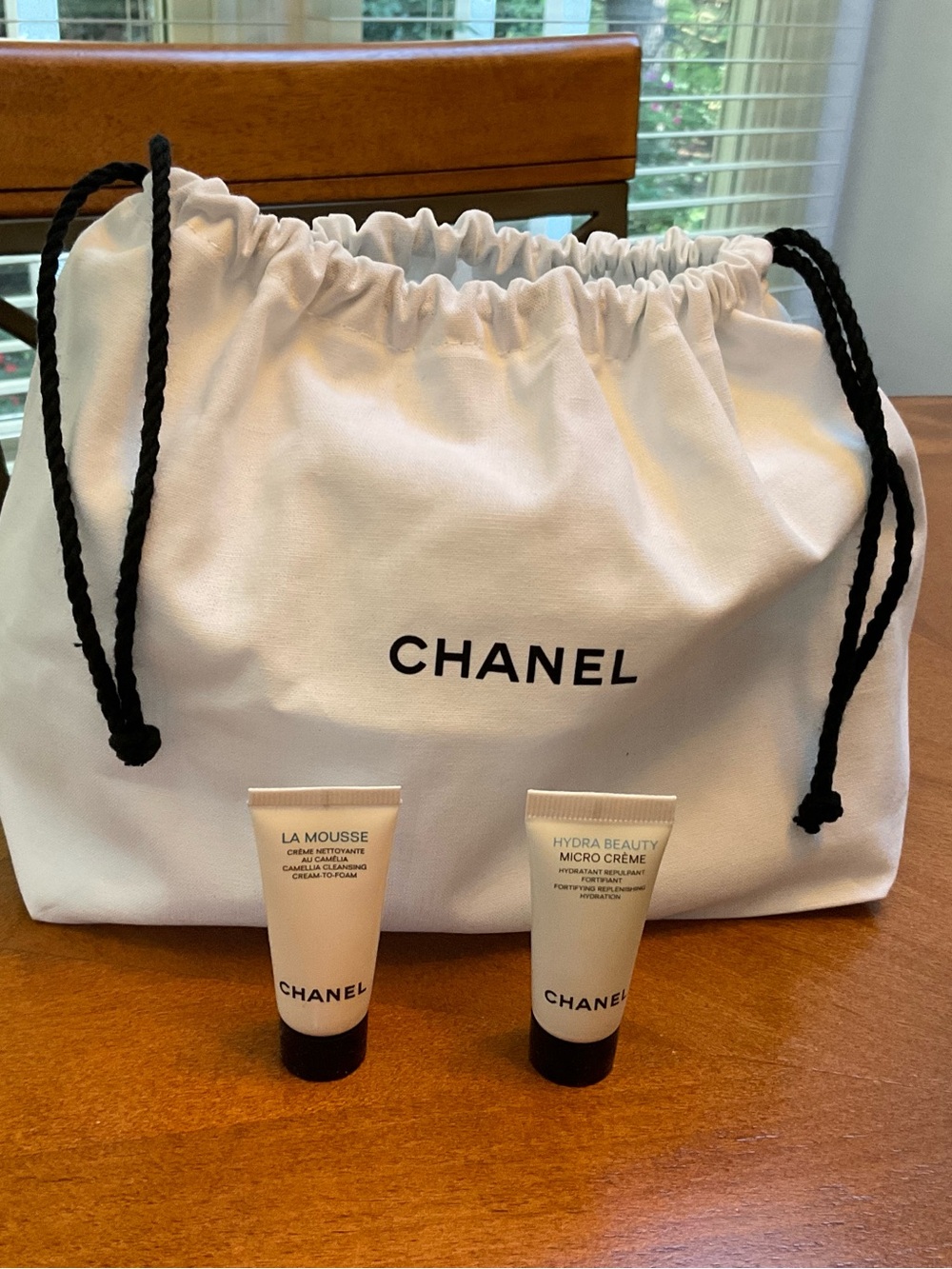CHANEL Dust Bag, La Mousse, Hydra Beauty AUTHENTIC NWT